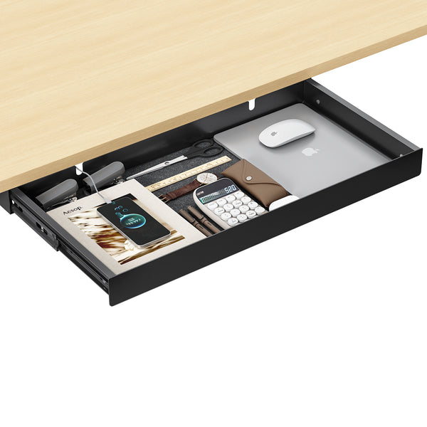 ERGO COLLECT Under Desk Drawer,20.1 inch ,Black