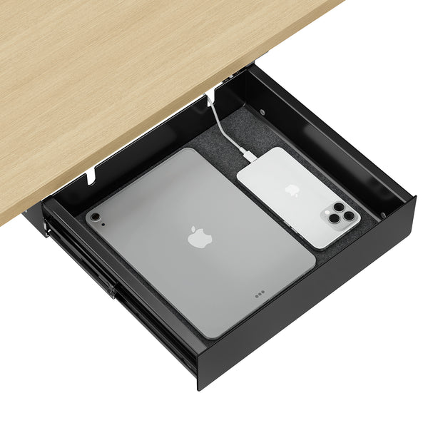 ERGO COLLECT Under Desk Drawer, 11.9 inch ,Black